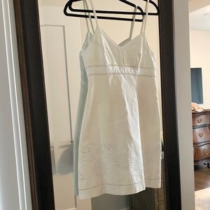 Lily Pulitzer white linen embroidered sundress 2